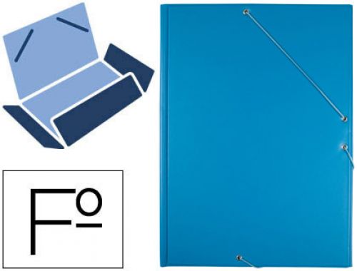 Pasta de elasticos liderpapel plastico folio aba cor celeste , Liderpapel , 73734 , 8423473069671